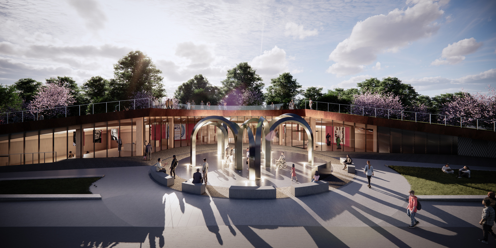 Rendering of the planned Living Memorial and Healing Center